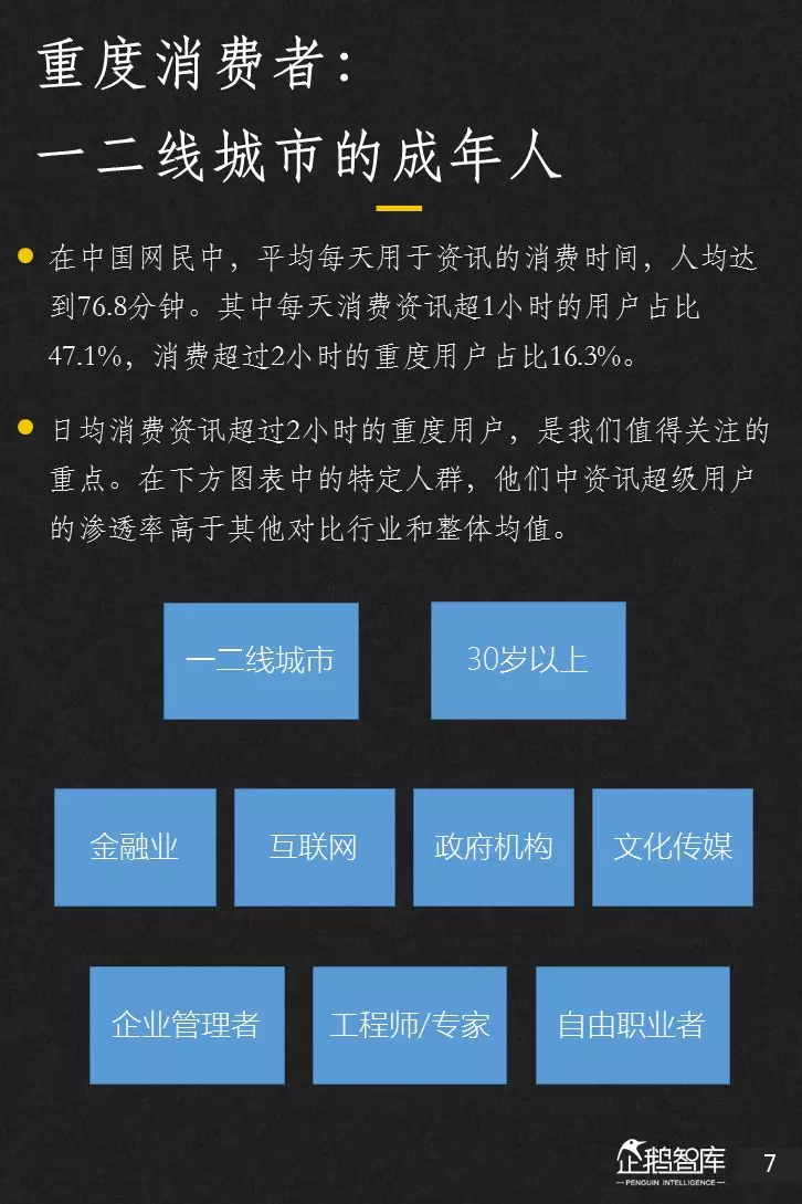 企鹅智库分析的关于新闻体的七大趋势和49组数据